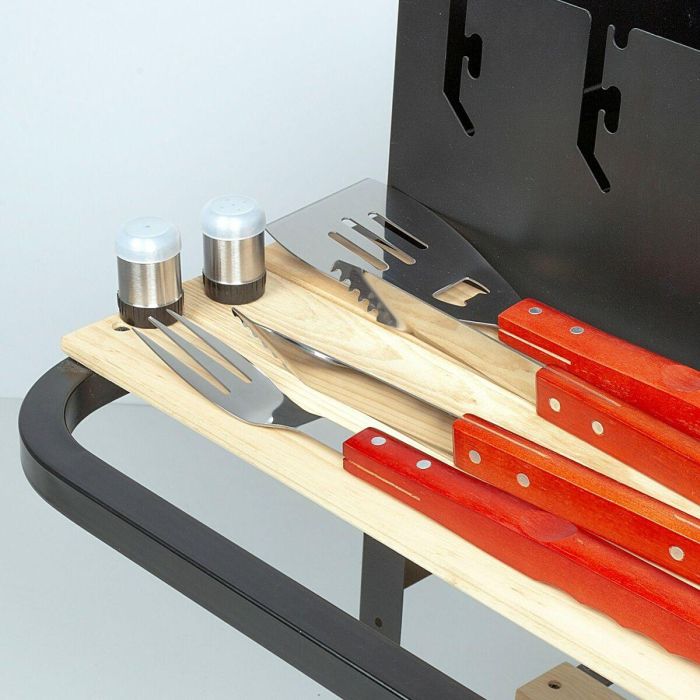 Set de Utensilios para Barbacoa Aktive 7 Piezas Barbacoa Acero Inoxidable 42 x 67 x 3 cm (4 Unidades) 5 Set de Utensilios para Barbacoa Aktive 7 Piezas Barbacoa Acero Inoxidable 42 x 67 x 3 cm (4 Unidades) 5