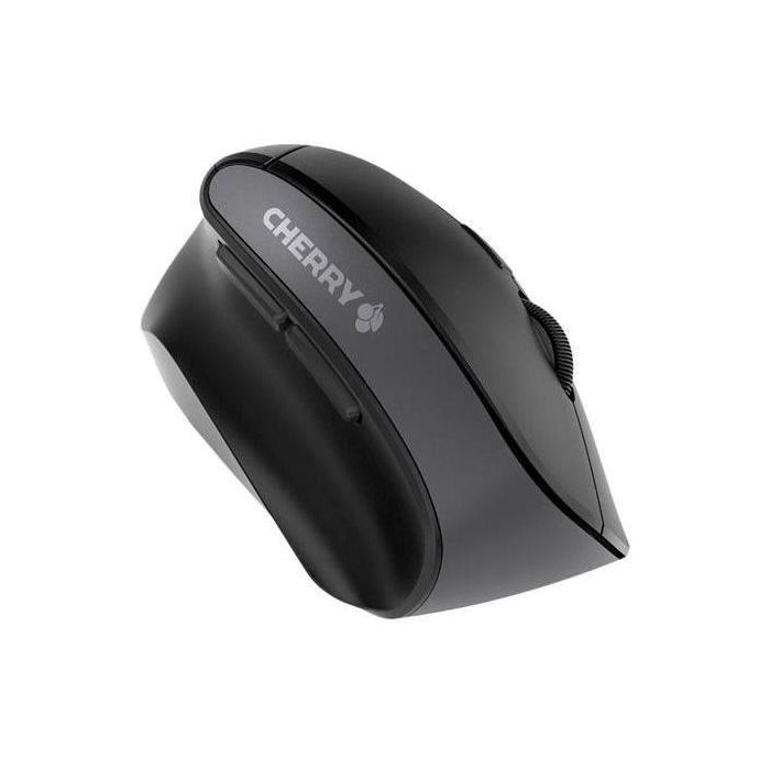 Cherry MW 4500 LEFT Ratón Inalámbrico Ergonómico para Zurdos, Sensor Óptico Ajustable, Compatible con Windows y Mac