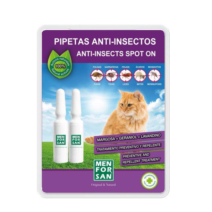 Pipeta Gatos Con Margosa, Geraniol Y Lavandino