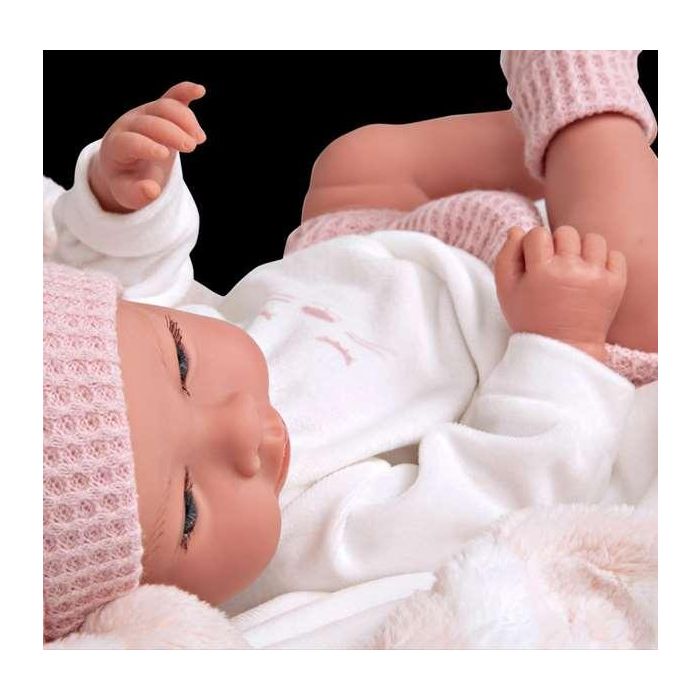 Muñeca elegance 38 cm aria rosa c/ manta (muñeco de peso) (cuerpo vinyl, sexo niña) 2 Muñeca elegance 38 cm aria rosa c/ manta (muñeco de peso) (cuerpo vinyl, sexo niña) 2