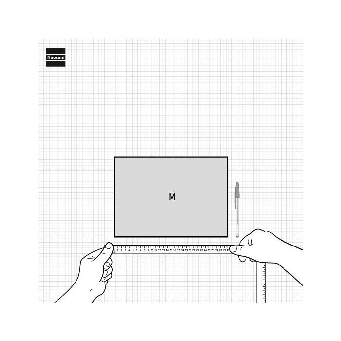 Finocam M-300x210 mm Mv Neutro Calendario de Pared 2026 con Números Grandes, Anual, Doble Espiral 3