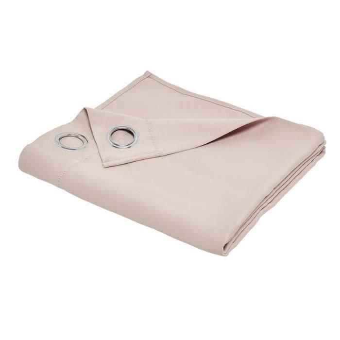 Cortina opaca lisa TODAY Essential - 140 x 240 cm - Rosa arena 2