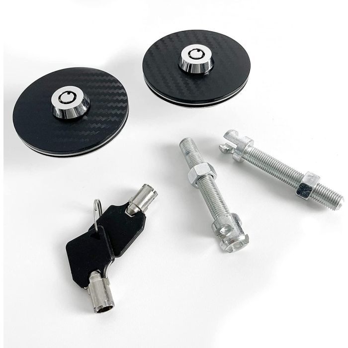 Occ Motorsport OCCRC009 Kit Cierre Capot Pareja con Llave de Competición Rally en Acero Inoxidable y Carbono Negro Plata Resistente 3 Occ Motorsport OCCRC009 Kit Cierre Capot Pareja con Llave de Competición Rally en Acero Inoxidable y Carbono Negro Plata Resistente 3