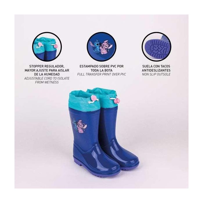 Botas de Agua Infantiles Stitch Azul 27 2