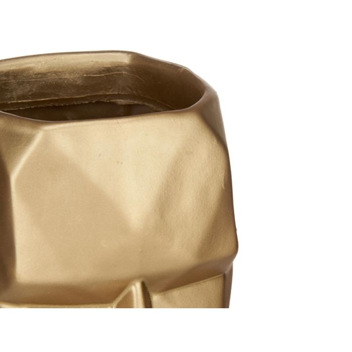 Jarron Cara 3D Oro Giftdecor 12X24CM (4 Unidades) 3 Jarron Cara 3D Oro Giftdecor 12X24CM (4 Unidades) 3