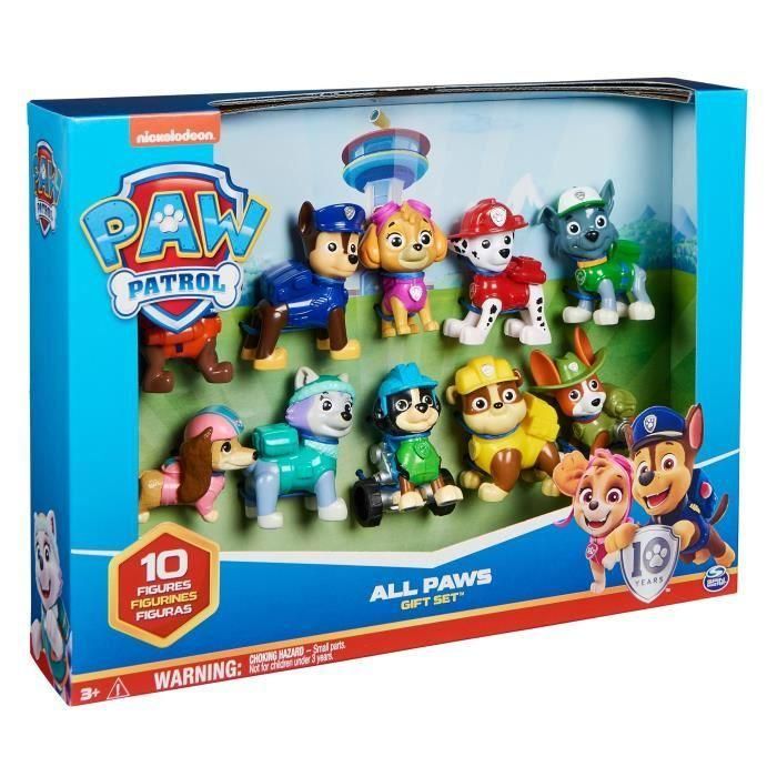 Spin Master 6065255 Pack de Figuras Patrulla Canina 10º Aniversario - Colección Completa de Cachorros 3 Spin Master 6065255 Pack de Figuras Patrulla Canina 10º Aniversario - Colección Completa de Cachorros 3