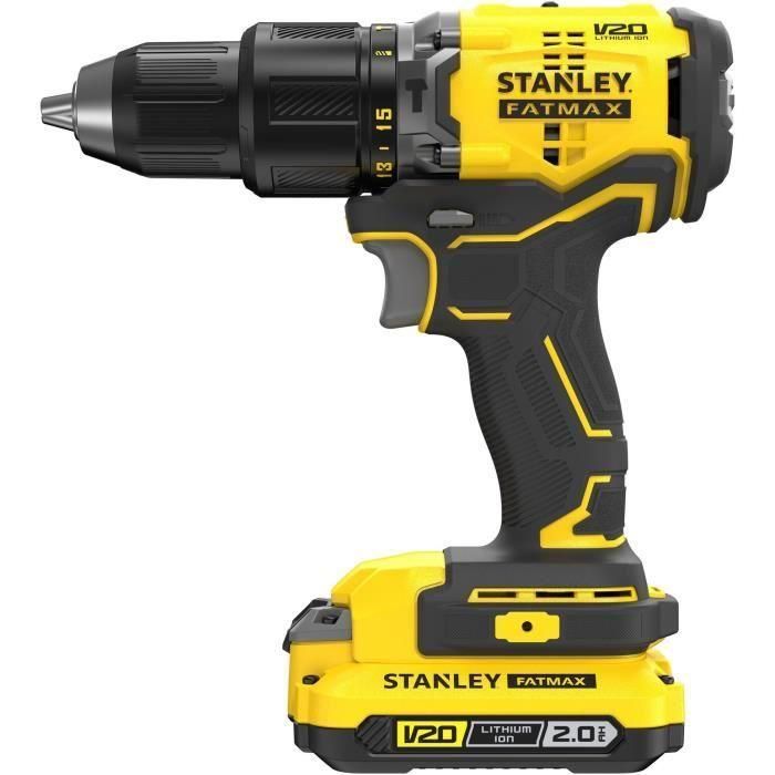 Stanley Fatmax SFMCD715D2K-QW Taladro Atornillador de Impacto sin Escobillas 18V 60Nm con 2 Baterías Litio 2Ah V20 2 Stanley Fatmax SFMCD715D2K-QW Taladro Atornillador de Impacto sin Escobillas 18V 60Nm con 2 Baterías Litio 2Ah V20 2