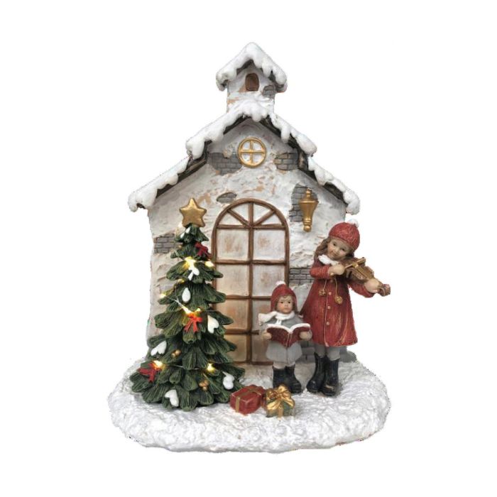 Figura Navidad Tradicional DKD Home Decor Multicolor 9 x 21 x 16.5 cm (2 Unidades) 1