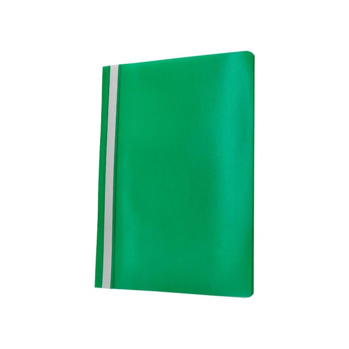 Carpeta Dossier Fastener Plastico Q-Connect Din A4 Verde 25 unidades 8