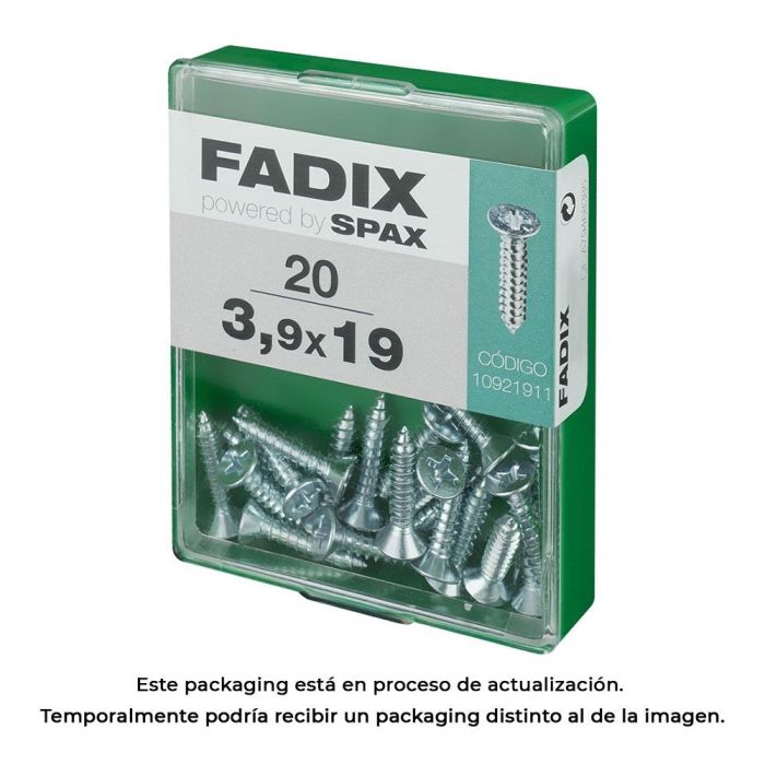 Fadix Tornillo Rosca Chapa CP Cincado 3,9x19mm - Caja con 20 Unidades