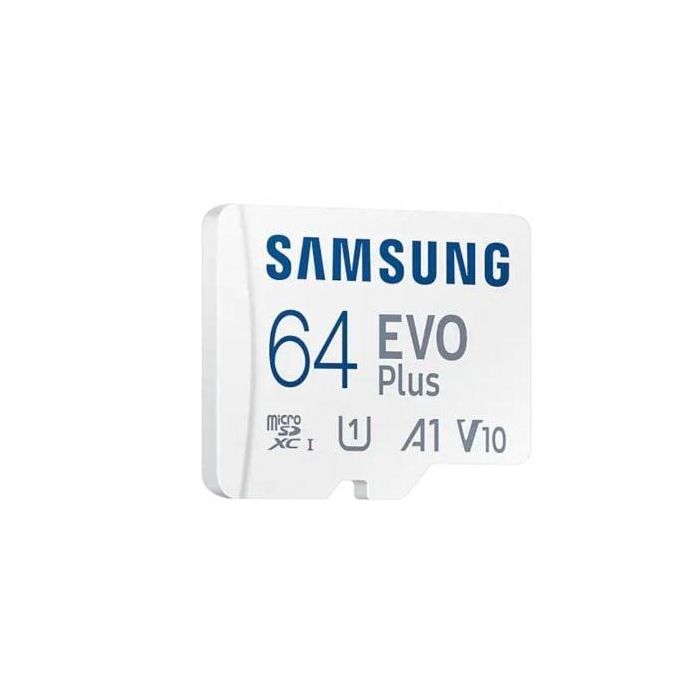 Samsung MB-MC64SA/EU Tarjeta Memoria microSD EVO Plus 2023 64GB 160MB/s Clase 10 U3 V30 A2 con Adaptador SD 3 Samsung MB-MC64SA/EU Tarjeta Memoria microSD EVO Plus 2023 64GB 160MB/s Clase 10 U3 V30 A2 con Adaptador SD 3