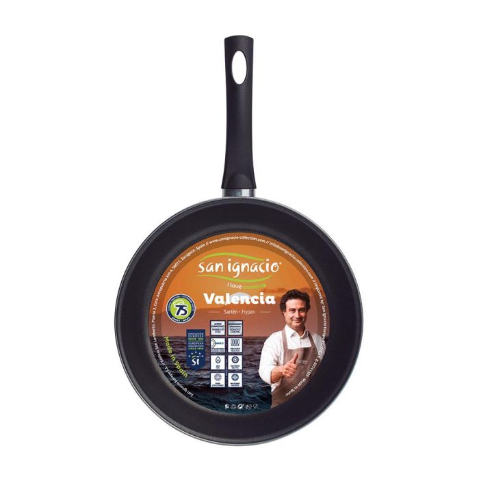 San Ignacio Sarten Valencia Ø30 cm acero carbono antiadherente sin PFOA apta inducción Bgeu-3196 1