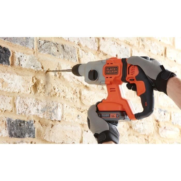 Taladro percutor inalámbrico - BLACK&DECKER - BCD900B-XJ - 18 V - Con broca para hormigón de 6 mm - Batería no incluida 5