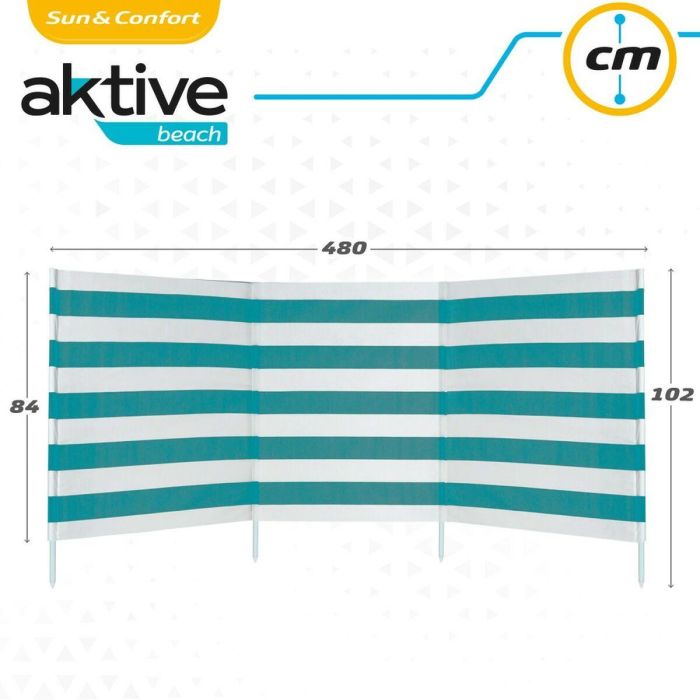 Paravientos Aktive 480 x 102 x 1,5 cm (4 Unidades) 1 Paravientos Aktive 480 x 102 x 1,5 cm (4 Unidades) 1