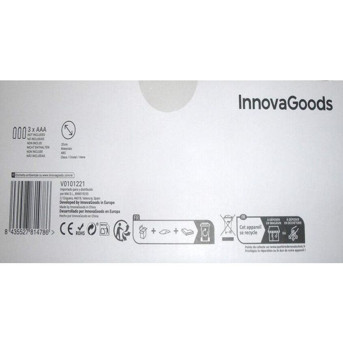 Inde Espejo de aumento LED con brazo flexible, 20 cm x 20 cm x 4 cm (8 Unidades) 11