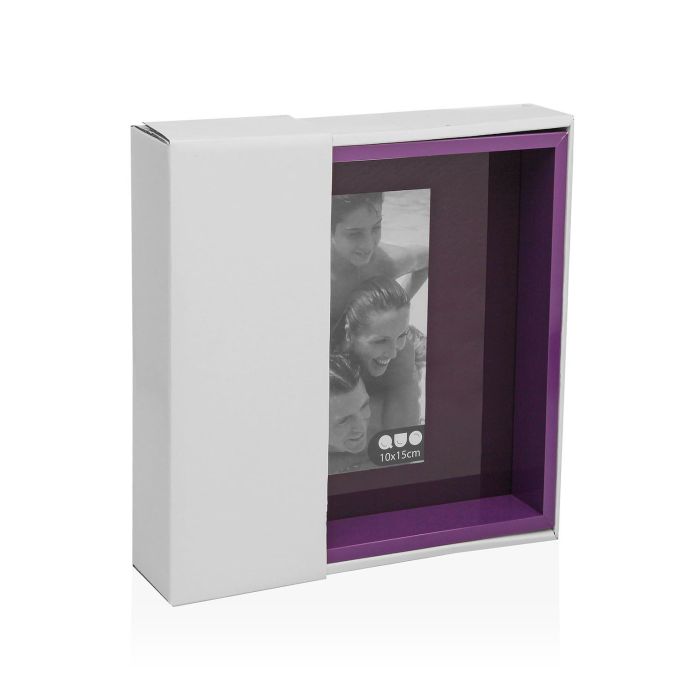 Portafoto Morado 10X15 Cm Versa (2 Unidades) 2 Portafoto Morado 10X15 Cm Versa (2 Unidades) 2