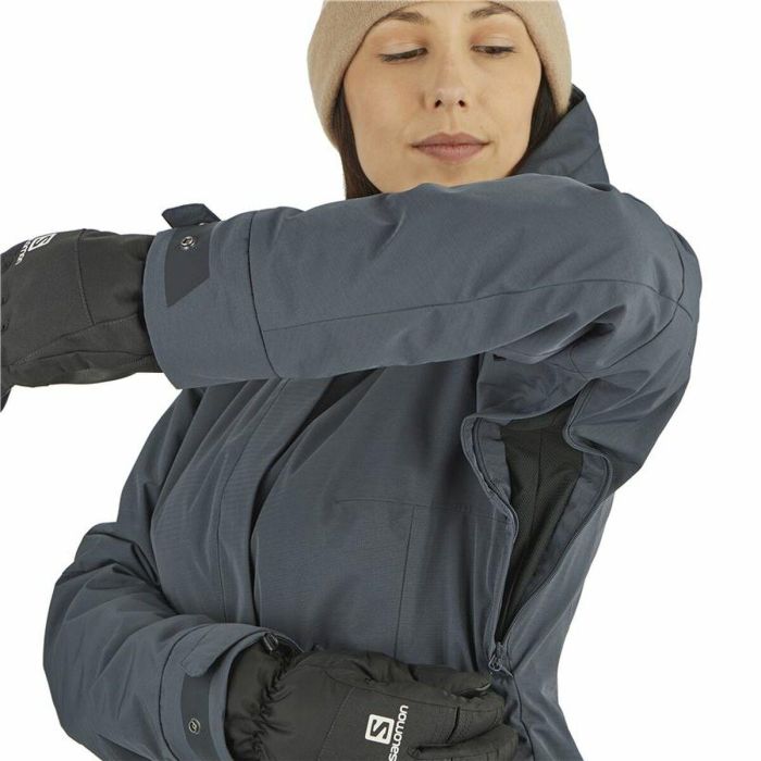 Chaqueta de Esquí Salomon Snow Rebel Mujer Gris 5