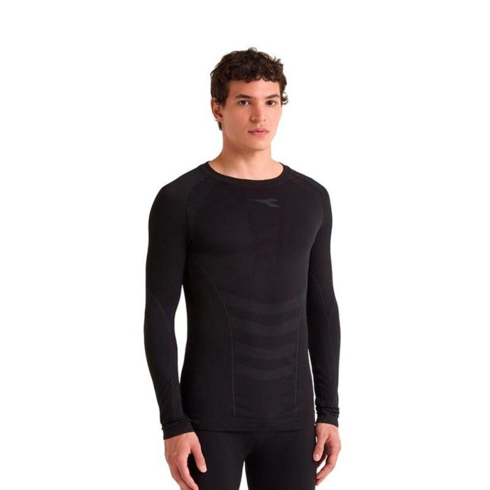 Camiseta de Manga Larga Hombre Diadora Stratozero Negro 10-12 Años 4