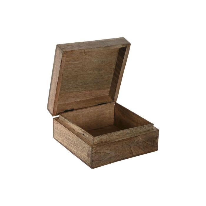 Caja-Joyero Home ESPRIT Azul Blanco Natural Madera de mango 18 x 17 x 8,5 cm (2 Unidades) 1 Caja-Joyero Home ESPRIT Azul Blanco Natural Madera de mango 18 x 17 x 8,5 cm (2 Unidades) 1