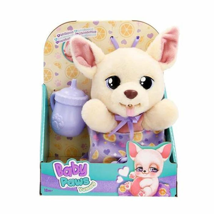 Imc Toys Peluche cachorro Yummy Baby Paws con sonido y bolsa transportable personalizada - modelos surtidos, edad 3+ años 16