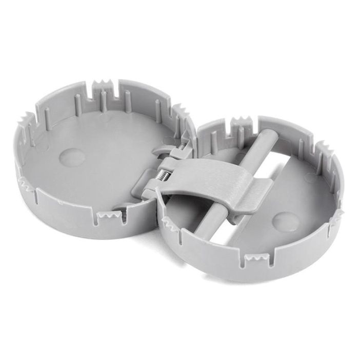 HERRAJES ALK Juego de Conectores de Plástico para Embutir D55 para Mesa Pieza A+B