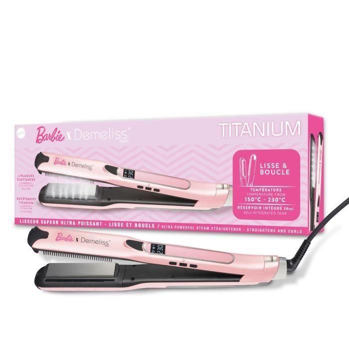 Plancha de pelo DEMELISS Barbie Edition Titanium V2 2 Plancha de pelo DEMELISS Barbie Edition Titanium V2 2