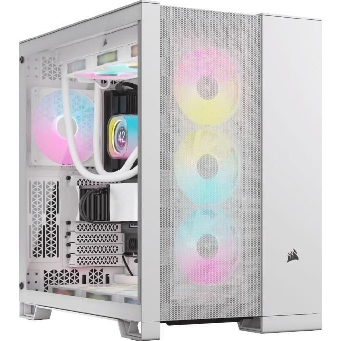 Corsair Caja Gaming 6500D Airflow ATX Semitorre Cristal Templado White