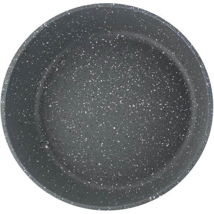 GSW - 414562 - Batería - GRANITO GOURMET masivo forjado de aluminio - 10 piezas - Inducción - Recubrimiento GRANITO VITAFLON 3 GSW - 414562 - Batería - GRANITO GOURMET masivo forjado de aluminio - 10 piezas - Inducción - Recubrimiento GRANITO VITAFLON 3