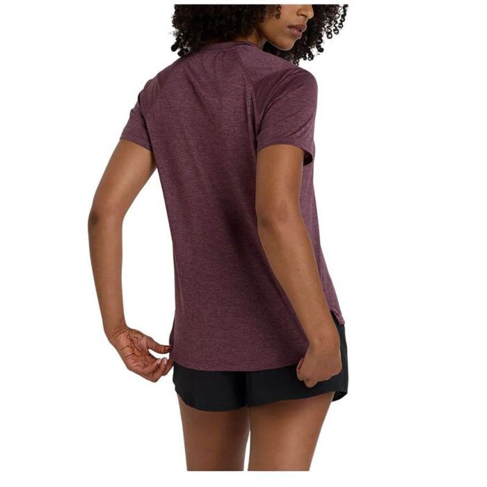 Camiseta de Manga Corta Mujer New Balance Ciruela 5-6 Años 3