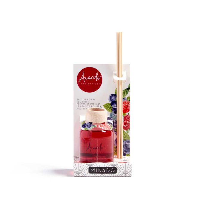 Mikado 50 Ml Con Varillas Frutos Rojos Acorde 7X17CM (12 Unidades) 3 Mikado 50 Ml Con Varillas Frutos Rojos Acorde 7X17CM (12 Unidades) 3