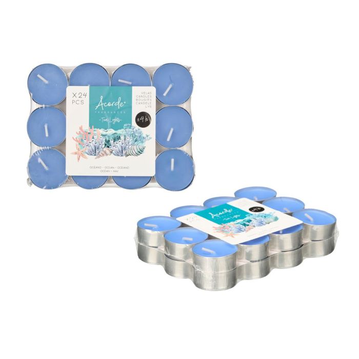 Set 24 Tea Light 4 H Oceano Acorde 15X3CM (24 Unidades) 1 Set 24 Tea Light 4 H Oceano Acorde 15X3CM (24 Unidades) 1