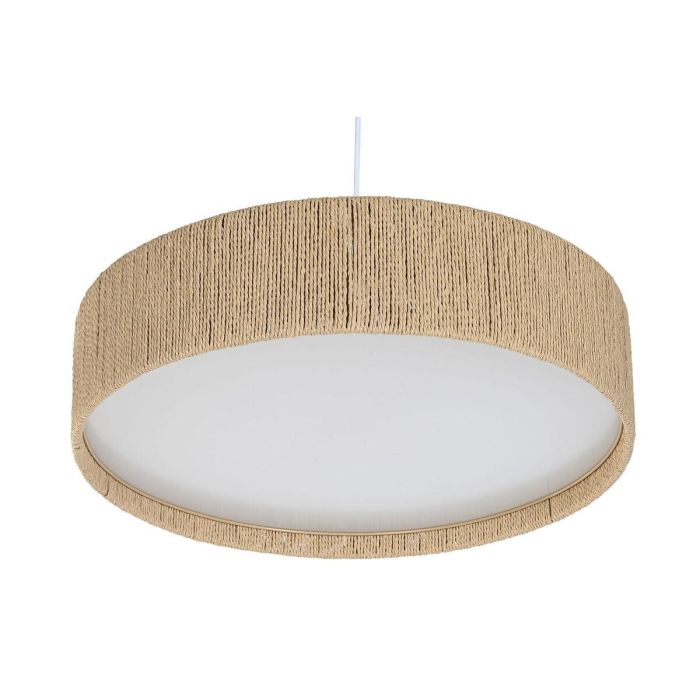 DKD Home Decor Lámpara Techo Plafón Urban Marrón, de Cuerda, 62x62x15 cm, Bombilla E27 Máx. 50W 1 DKD Home Decor Lámpara Techo Plafón Urban Marrón, de Cuerda, 62x62x15 cm, Bombilla E27 Máx. 50W 1