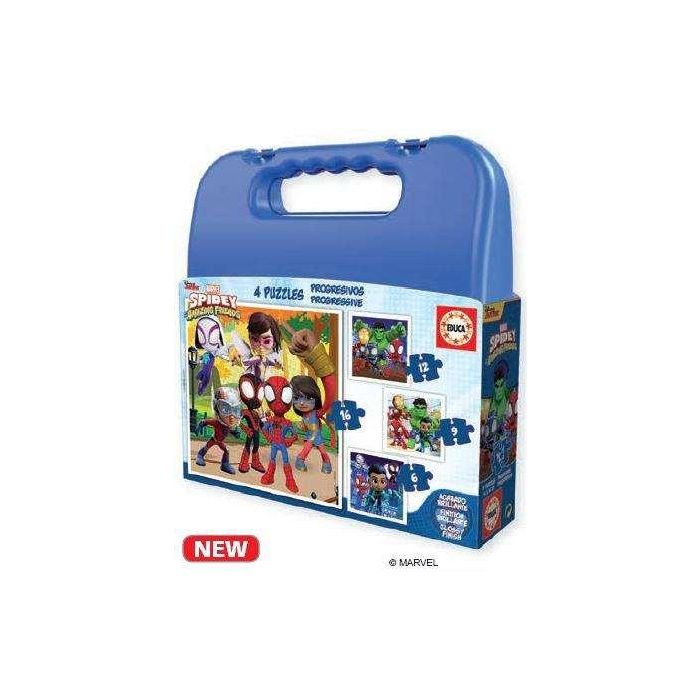 Educa Puzzles Progresivos 6-9-12-16 Piezas Spidey y sus Increíbles Amigos en Maletín 8 Educa Puzzles Progresivos 6-9-12-16 Piezas Spidey y sus Increíbles Amigos en Maletín 8