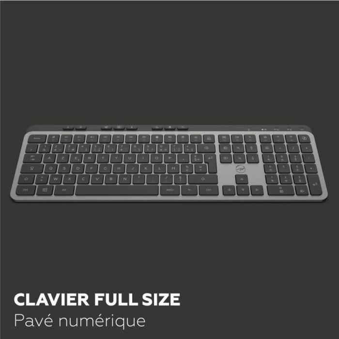 Teclado Mobility Lab KP450W Negro Gris 4