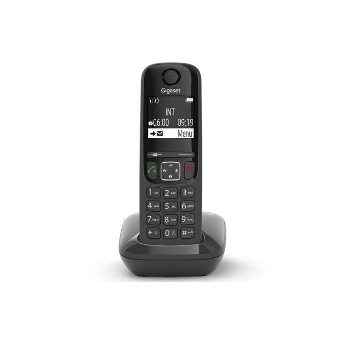 Gigaset AS690 S30852-H2816-D201 Teléfono Inalámbrico DECT Manos Libres Pantalla Iluminada Agenda 100 Contactos Bloqueo de Llamadas Negro 1 Gigaset AS690 S30852-H2816-D201 Teléfono Inalámbrico DECT Manos Libres Pantalla Iluminada Agenda 100 Contactos Bloqueo de Llamadas Negro 1