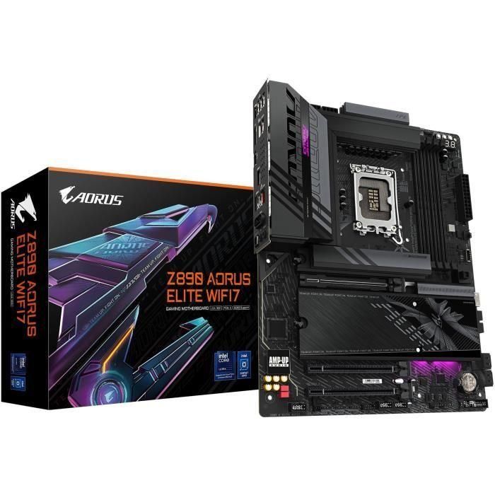 GIGABYTE Z890 AORUS ELITE WIFI7 Placa Base LGA 1851 para Intel Core Ultra (Serie 2) DDR5 PCIe 5.0 Wi-Fi 7 ATX