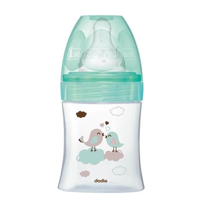 Dodie - Botella Iniciación + Vaso 150ml Verde Pájaro Dodie - Botella Iniciación + Vaso 150ml Verde Pájaro