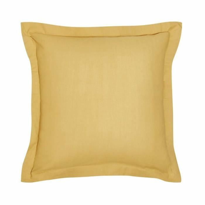 Almohada almohada teday esencial - 63 x 63+5 cm - 100% uni algodón - ocre