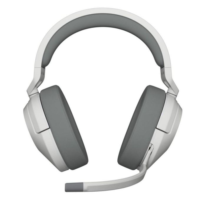 Corsair HS55 CA-9011281-EU Auriculares Gaming Inalámbricos Blanco - Sonido Surround 7.1, Bluetooth, 24h Batería, Diadema Ajustable, Micrófono Integrado