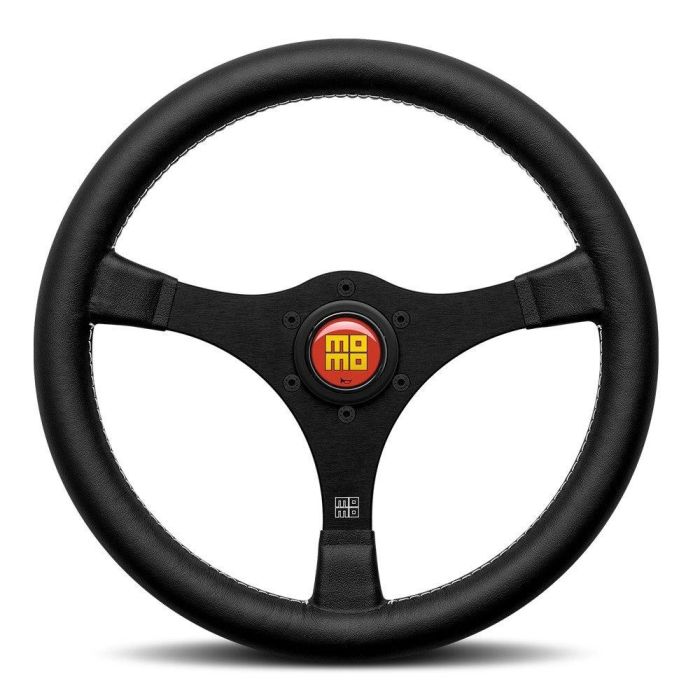 Momo MOMV1968HER35BKR Volante 1968 Racing Heritage Edición Limitada 350mm Cuero Negro Costura Blanca Momo MOMV1968HER35BKR Volante 1968 Racing Heritage Edición Limitada 350mm Cuero Negro Costura Blanca