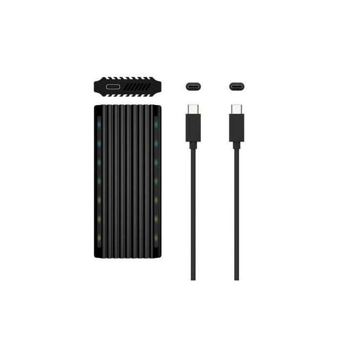 AISENS CAJA EXTERNA M.2 RGB GAMING ASM2-RGB011GR SATA/NVME A USB3.1 GEN2, NEGRA 4 AISENS CAJA EXTERNA M.2 RGB GAMING ASM2-RGB011GR SATA/NVME A USB3.1 GEN2, NEGRA 4