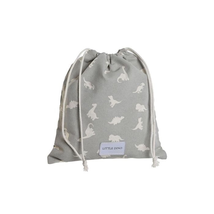 Bolsa Baby DKD Home Decor Blanco Gris 2 x 26 x 24 cm (2 Unidades) 3