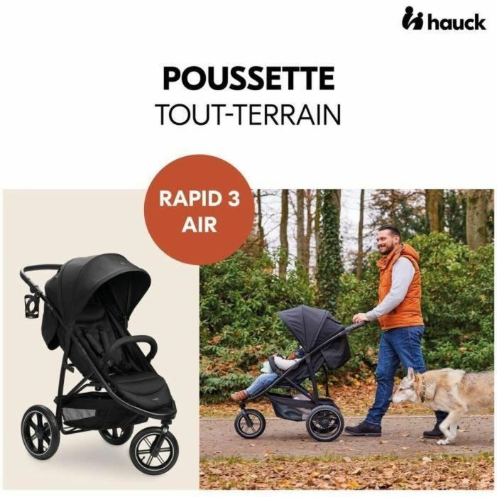 Carro de Paseo para Bebé Hauck Negro 5