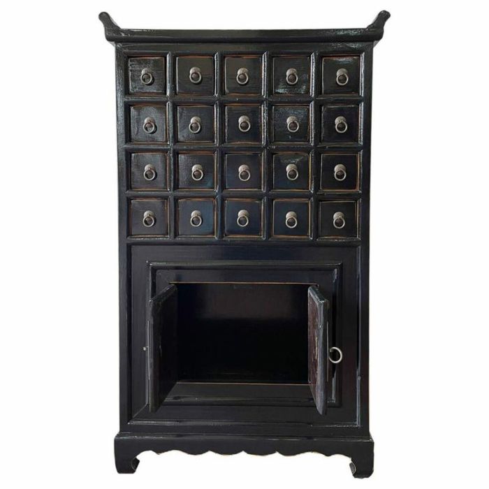 Aparador Alexandra House Living Negro Madera Madera de olmo 32 x 98 x 55 cm 3