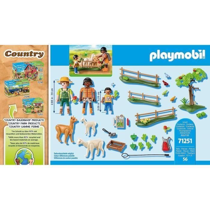 PlayMobil - 71251 - Country La Ferme - Randoners and Alpacas 4