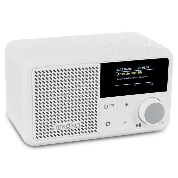 Mini radio - MEDION - DAB/FM - Mono 2W RMS - Blanco 1