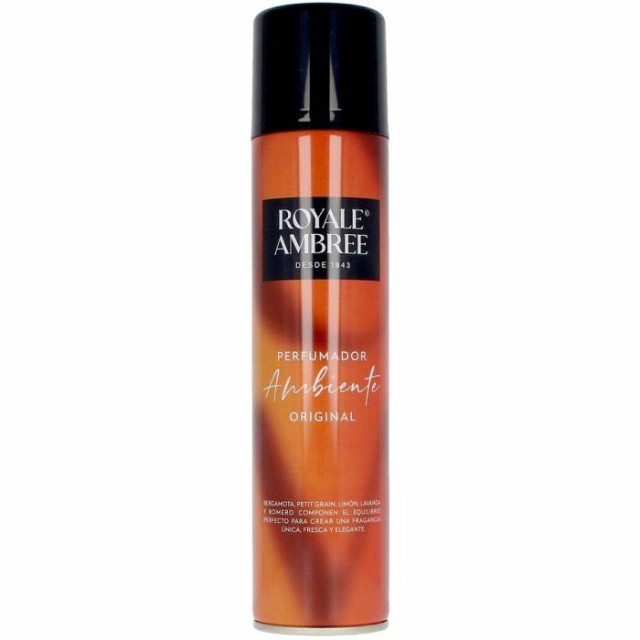 Royale Ambree Ambientador Spray Vaporizador, Perfumador de Ambiente con Frescor Sutil y Fragancia Colonia Royale Ambrée, 300 ml Royale Ambree Ambientador Spray Vaporizador, Perfumador de Ambiente con Frescor Sutil y Fragancia Colonia Royale Ambrée, 300 ml