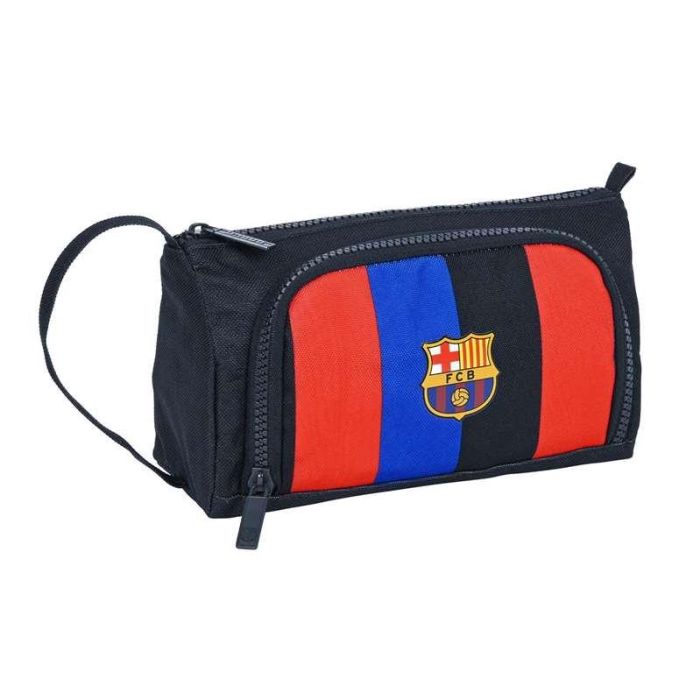 Estuche Escolar con Accesorios F.C. Barcelona Granate Azul marino (32 Piezas)