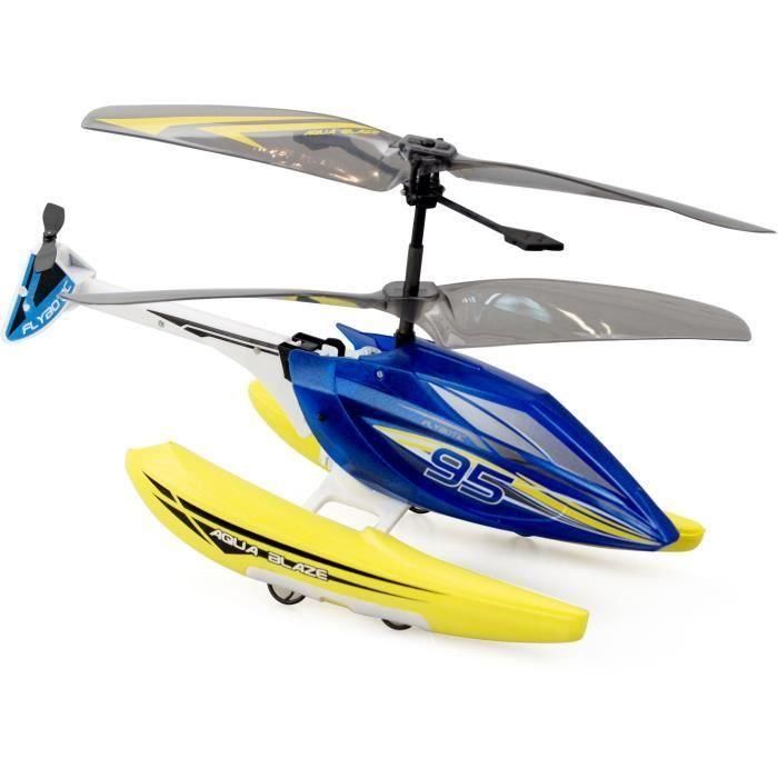 Helicóptero teledirigido - FLYBOTIC - Helico Aqua Blaze - 19 -5 cm - amarillo y negro - 8 años 2