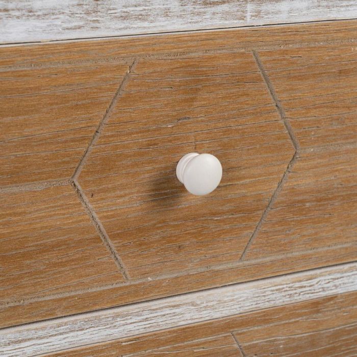 Mesita de Noche COUNTRY Natural Blanco Madera de abeto 50 x 35 x 55 cm Madera MDF 4